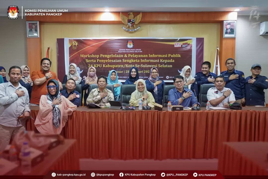 KPU Kab Pangkep Mengikuti Workshop di KPU Provinsi Sulawesi Selatan